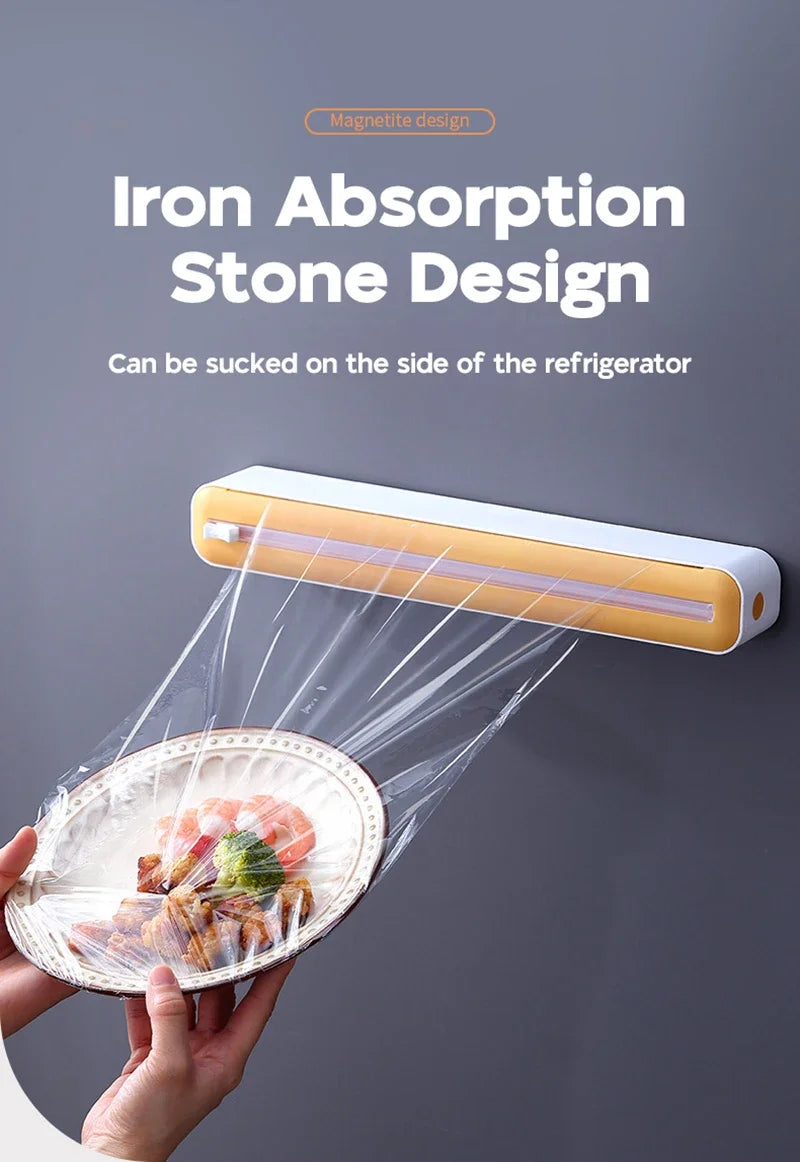 Dozator Magnetic pentru Folie Alimentară – cu Tăietor Integrat