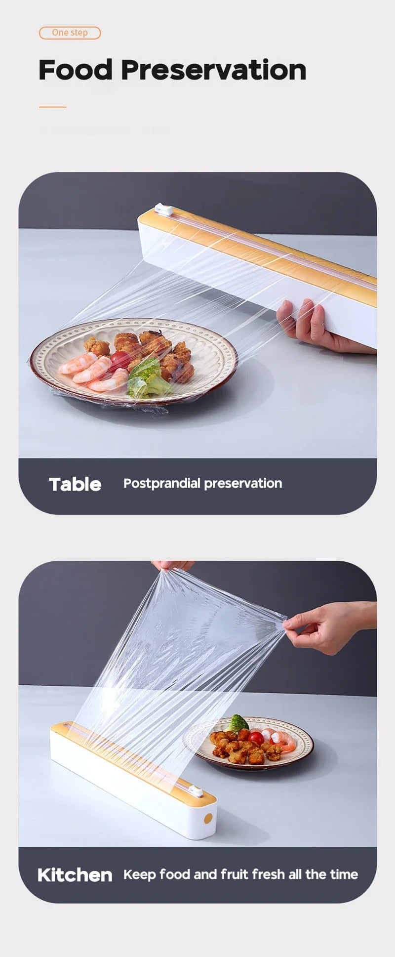 Dozator Magnetic pentru Folie Alimentară – cu Tăietor Integrat